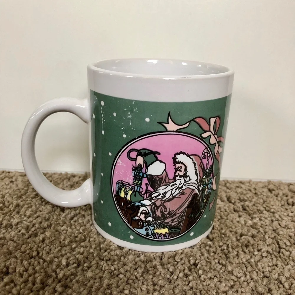 Green Porcelain Holiday Christmas Coffee & Tea Mug - Picture 7 of 7